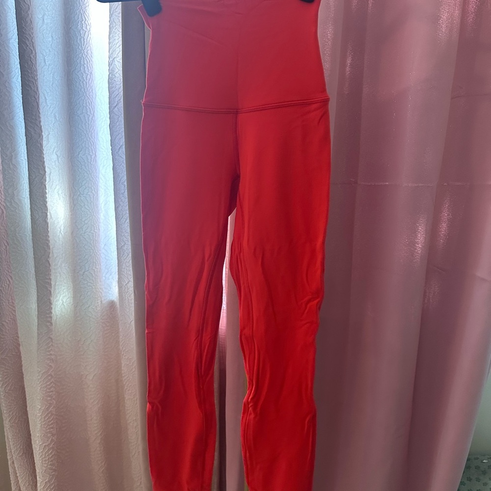 lululemon athletica Women's Bright Red Leggings